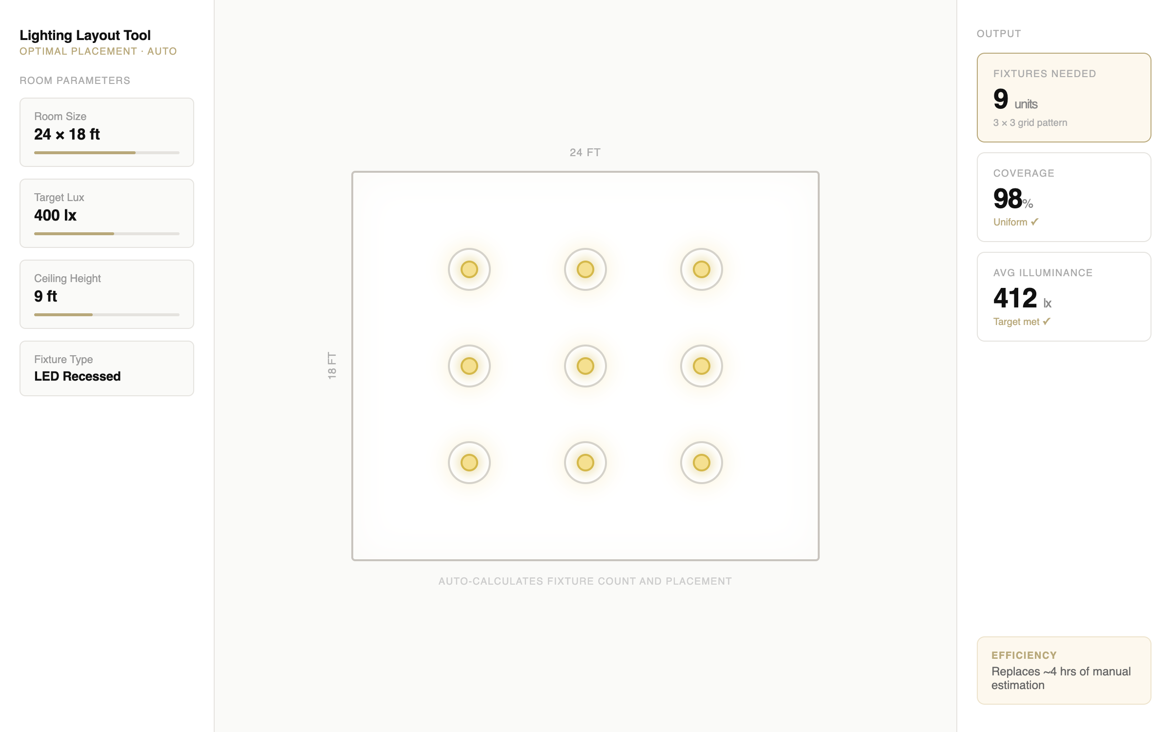 Lighting Layout Tool